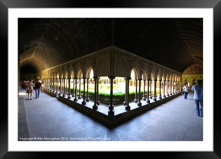 Cloister Framed Mounted Print by Ben Monaghan