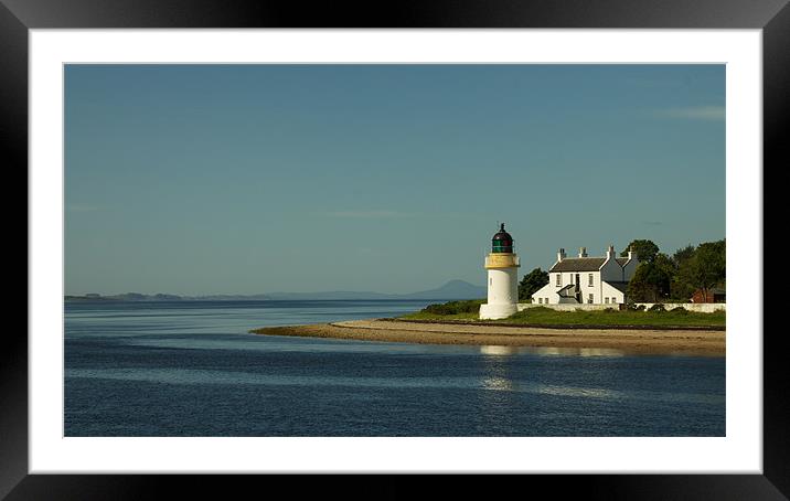 Corran Ferry Lighthouse Framed Mounted Print by Ben Monaghan