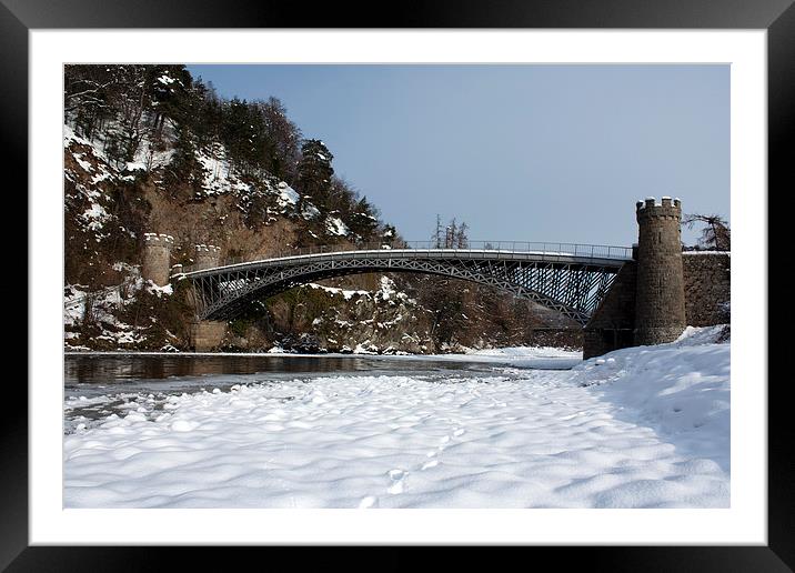  Frozen Spey Framed Mounted Print by Aaron Casey