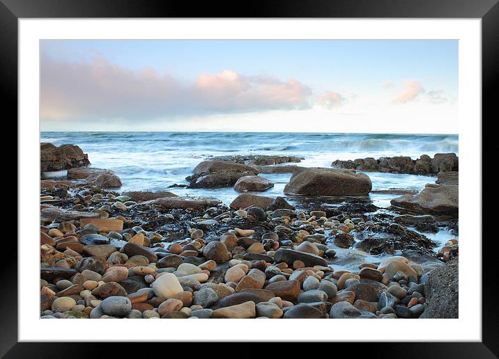 Stormy Seas Framed Mounted Print by Aaron Casey