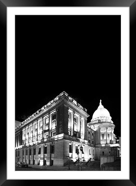 Mitchell Library at Night Framed Mounted Print by Iain Monteith