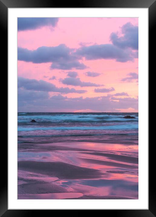 Enchanting Sunset Over Bude Framed Mounted Print by Graham Custance