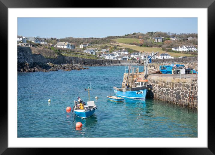 Coverack, Cornwall Framed Mounted Print by Graham Custance