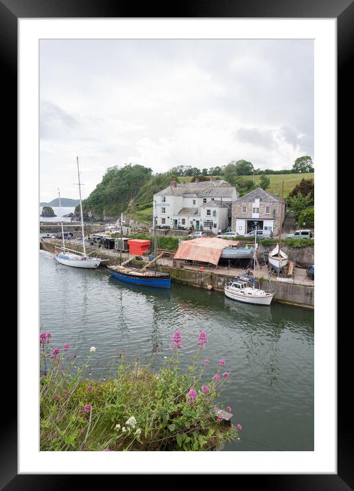 Charlestown Harbour, Cornwall Framed Mounted Print by Graham Custance