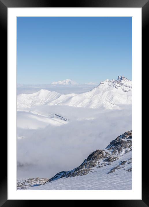 Les Deux Alps Framed Mounted Print by Graham Custance