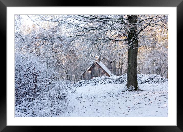 Cabin in the Woods   Framed Mounted Print by Graham Custance