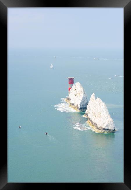 The Needles, Isle of Wight Framed Print by Graham Custance