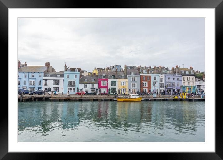 Weymouth Harbour Framed Mounted Print by Graham Custance