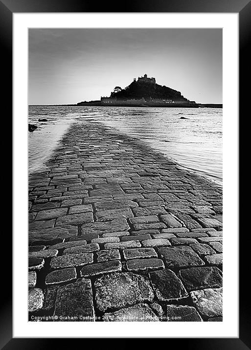 St Michael's Mount Framed Mounted Print by Graham Custance