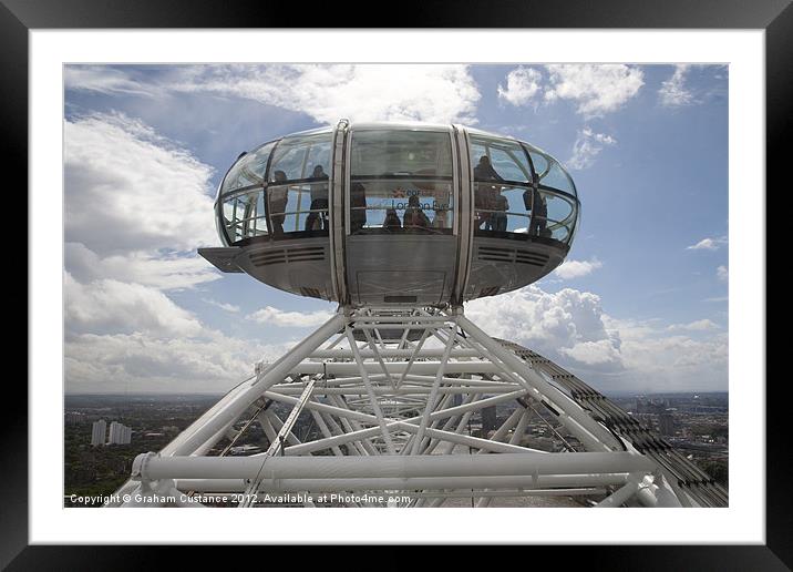 The London Eye Framed Mounted Print by Graham Custance