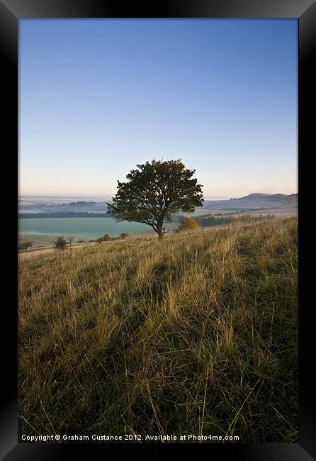 Ivinghoe Beacon Sunrise Framed Print by Graham Custance