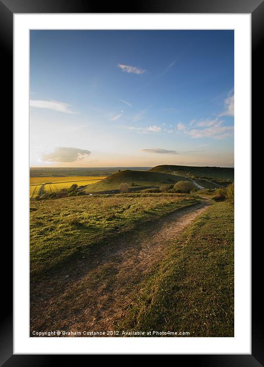 Ivinghoe Beacon Framed Mounted Print by Graham Custance