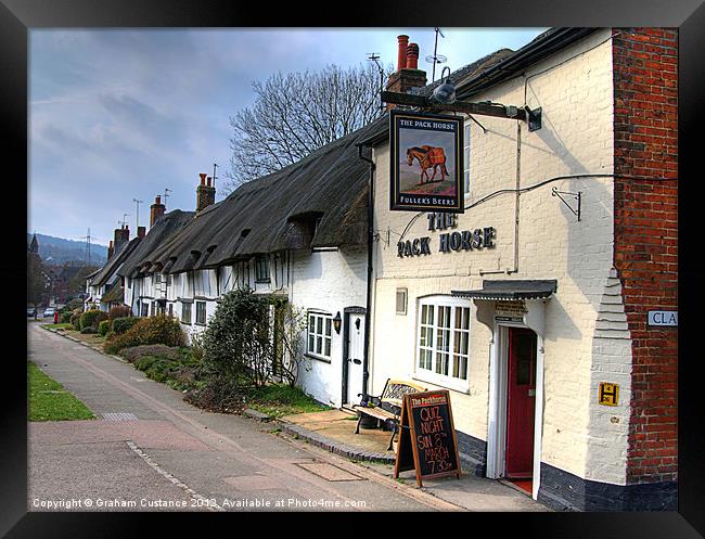 Anne Boleyn Cottages, Wendover Framed Print by Graham Custance