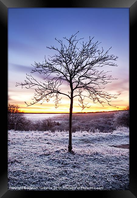 Winter Sunrise Framed Print by Graham Custance