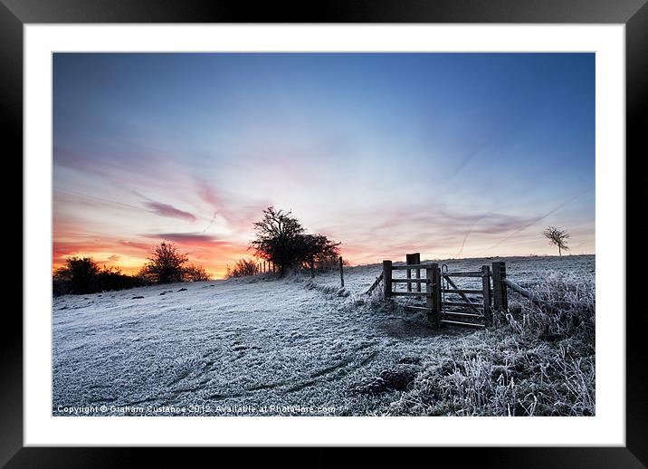 Ivinghoe Beacon Sunrise Framed Mounted Print by Graham Custance