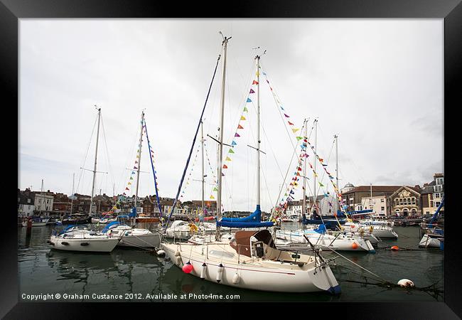 Weymouth Harbour Framed Print by Graham Custance