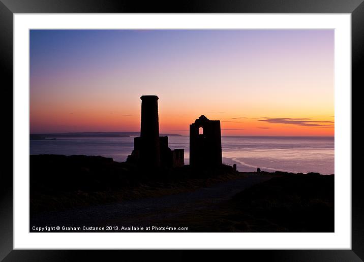 Wheal Coates Tin Mine Framed Mounted Print by Graham Custance