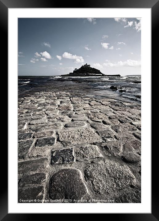 St Michaels Mount Framed Mounted Print by Graham Custance