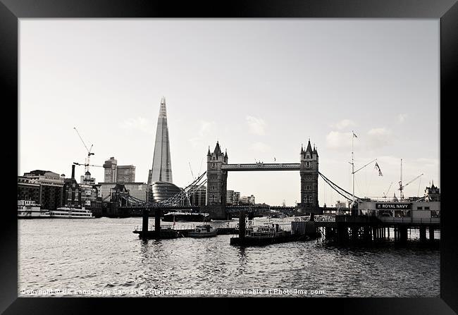London Skyline Framed Print by Graham Custance