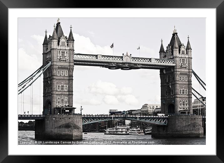 Tower Bridge, London Framed Mounted Print by Graham Custance