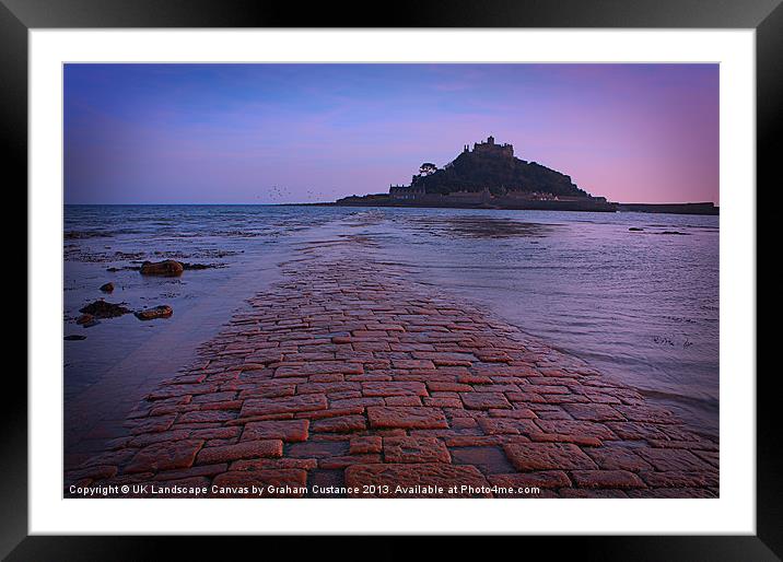 St Michaels Mount, Marazion, Cornwall Framed Mounted Print by Graham Custance