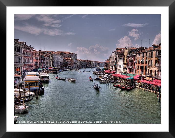 Grand Canal, Venice, Italy Framed Mounted Print by Graham Custance