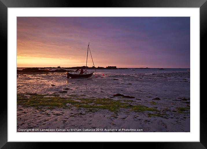 Jersey Sunrise Framed Mounted Print by Graham Custance