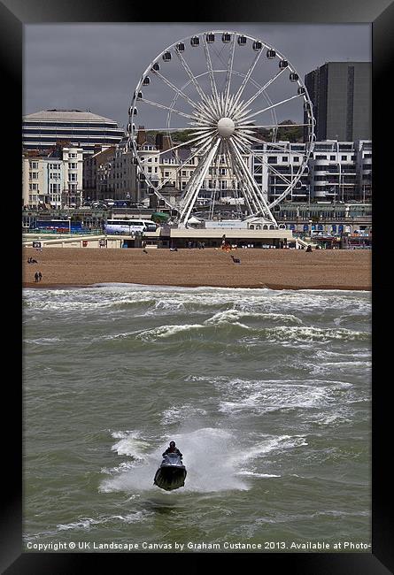 Brighton Seafront Framed Print by Graham Custance