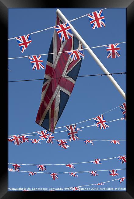 Union Jack Framed Print by Graham Custance