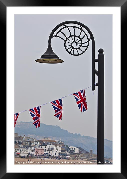 Lyme Regis Framed Mounted Print by Graham Custance