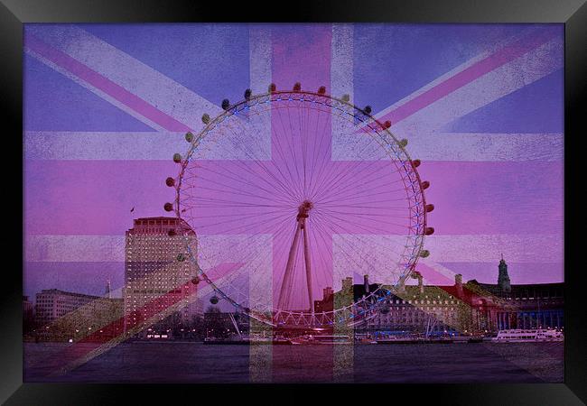 The London Eye Framed Print by Graham Custance