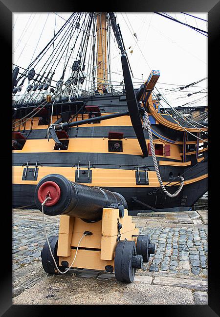 HMS Victory Framed Print by Graham Custance