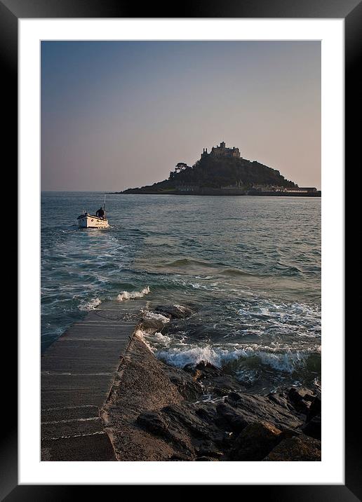 St Michaels Mount, Cornwall Framed Mounted Print by Graham Custance