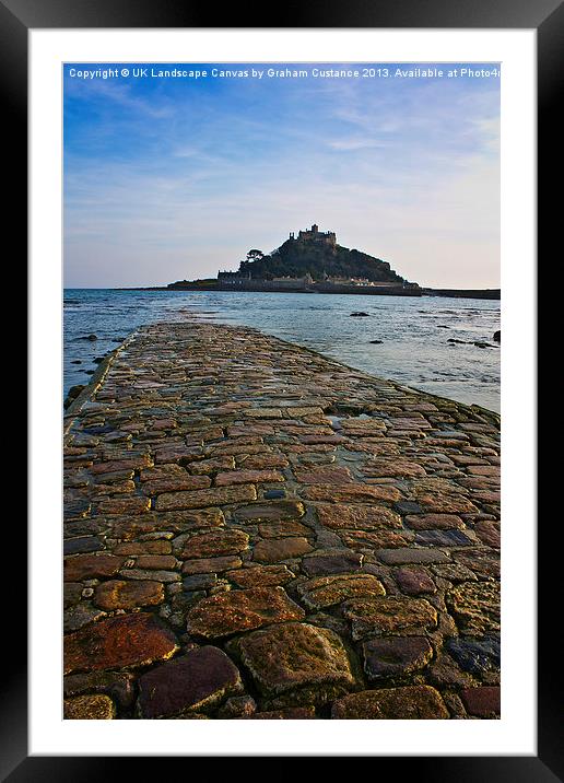 St Michaels Mount, Marazion, Cornwall Framed Mounted Print by Graham Custance
