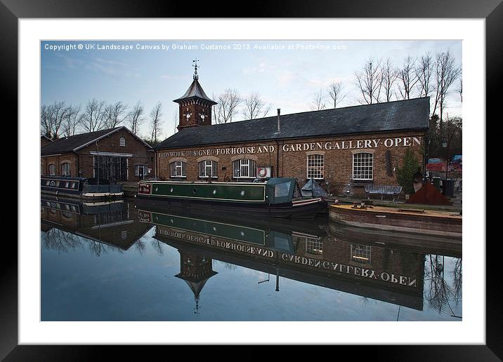 Grand Union Canal Framed Mounted Print by Graham Custance