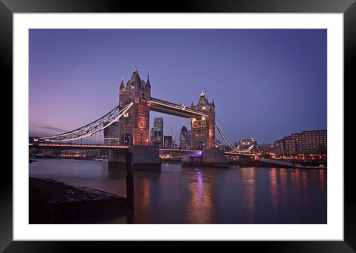 Tower Bridge Framed Mounted Print by Graham Custance