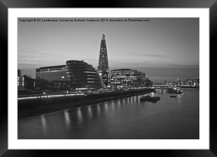 The Shard london Framed Mounted Print by Graham Custance