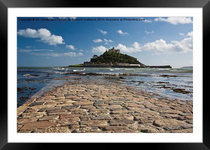 St Michaels Mount, Cornwall Framed Mounted Print by Graham Custance