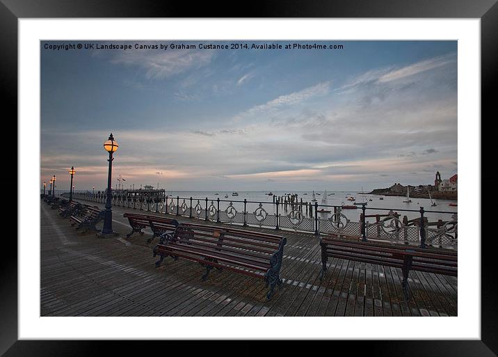 Swanage Pier Framed Mounted Print by Graham Custance