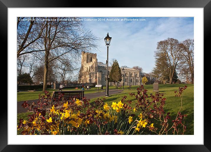 Priory Church, Dunstable Framed Mounted Print by Graham Custance