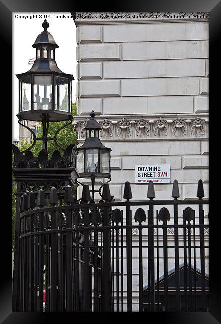 Downing Street Framed Print by Graham Custance