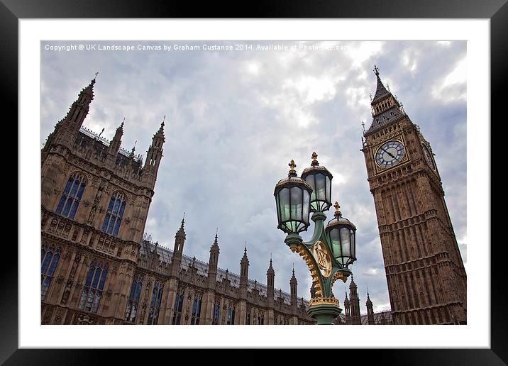  Westminster Framed Mounted Print by Graham Custance