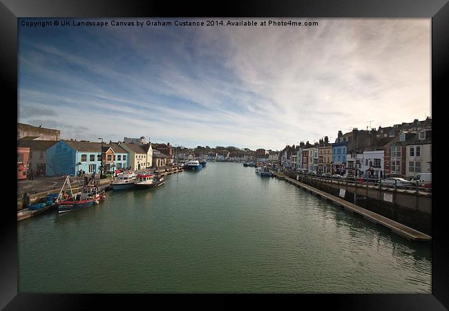 Weymouth Harbour Framed Print by Graham Custance