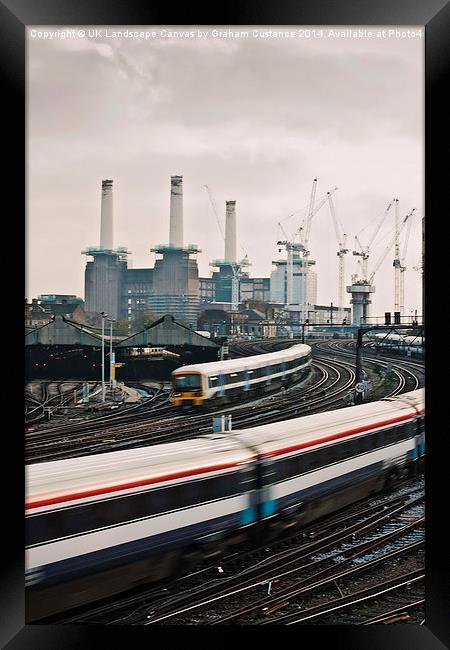  Battersea Power Station Framed Print by Graham Custance