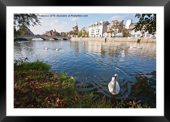 Bedford Embankment Framed Mounted Print by Graham Custance