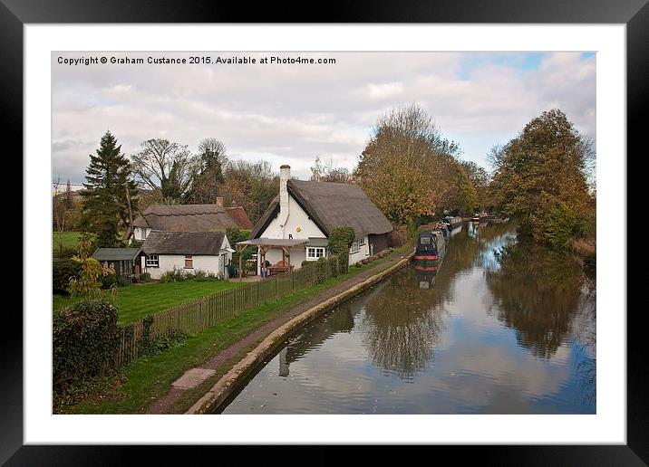  Grand Union Canal Framed Mounted Print by Graham Custance