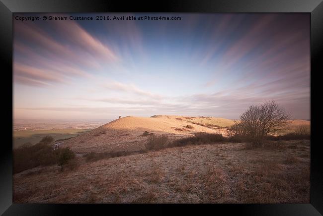 Ivinghoe Beacon Sunrise Framed Print by Graham Custance