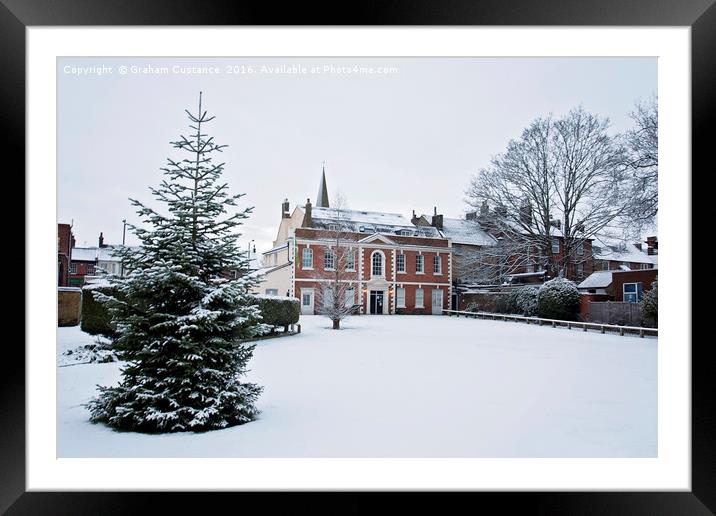 Priory House, Dunstable Framed Mounted Print by Graham Custance