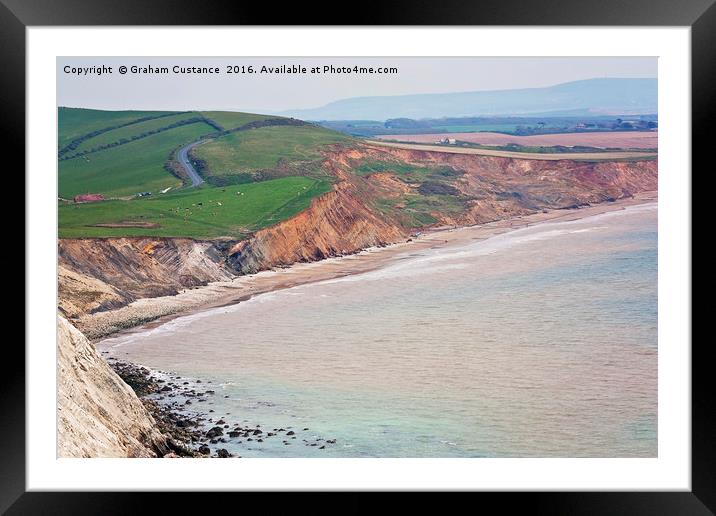 Compton Bay, Isle of Wight Framed Mounted Print by Graham Custance