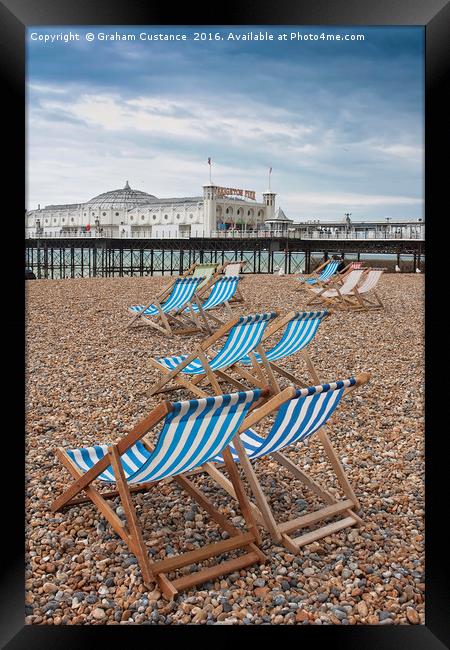 Brighton Seafront & Pier Framed Print by Graham Custance